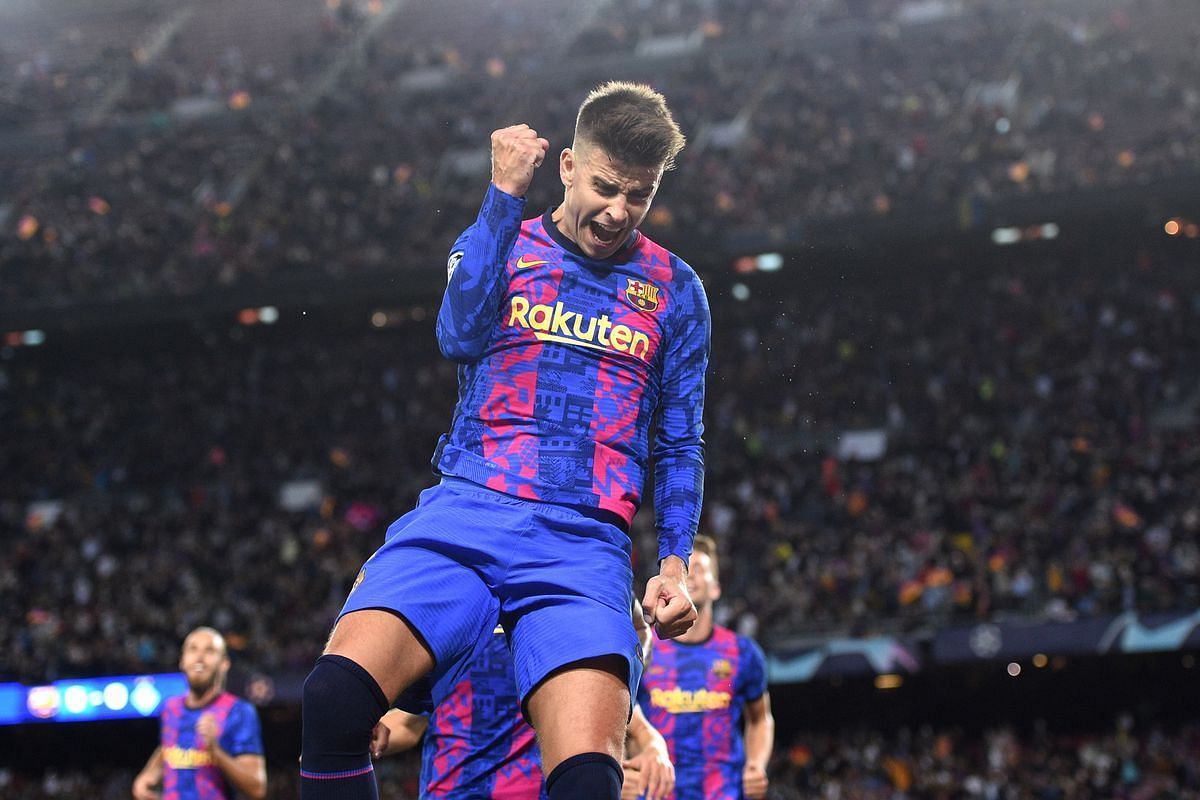 Pique saved Barcelona's blushes in Europe with a landmark goal.